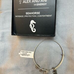 Alex and Ani Silver Seahorse Charm Bracelet